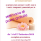 Tappetino da yoga, fiore di loto e candela accesa, locandina della promozione della settimana di prove gratuite 2026 al Centro Yoga Om di Bologna